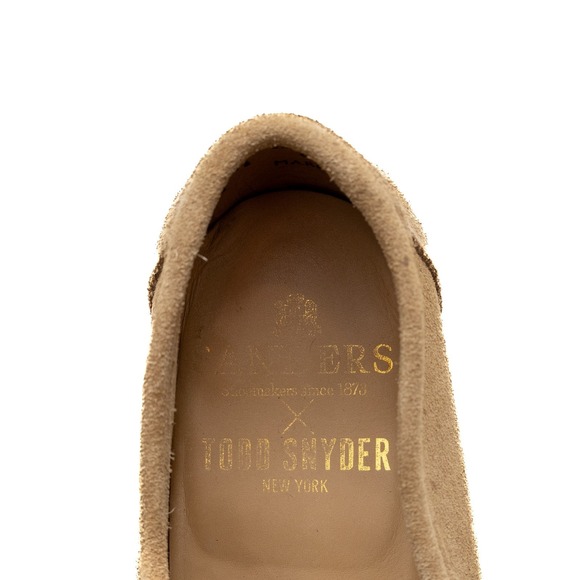 Sanders Edwin  x Todd Snyder Penny Loafers Tan Suede UK 7.5 / US 8.5 - Picture 6 of 10
